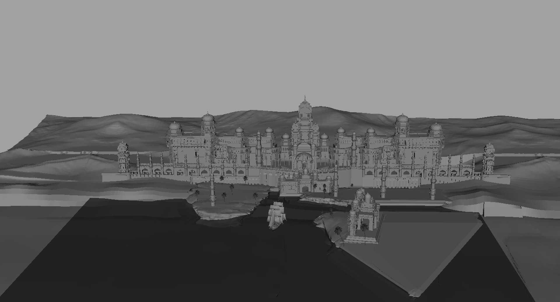 Fort Set Model - TurboSquid 1509879