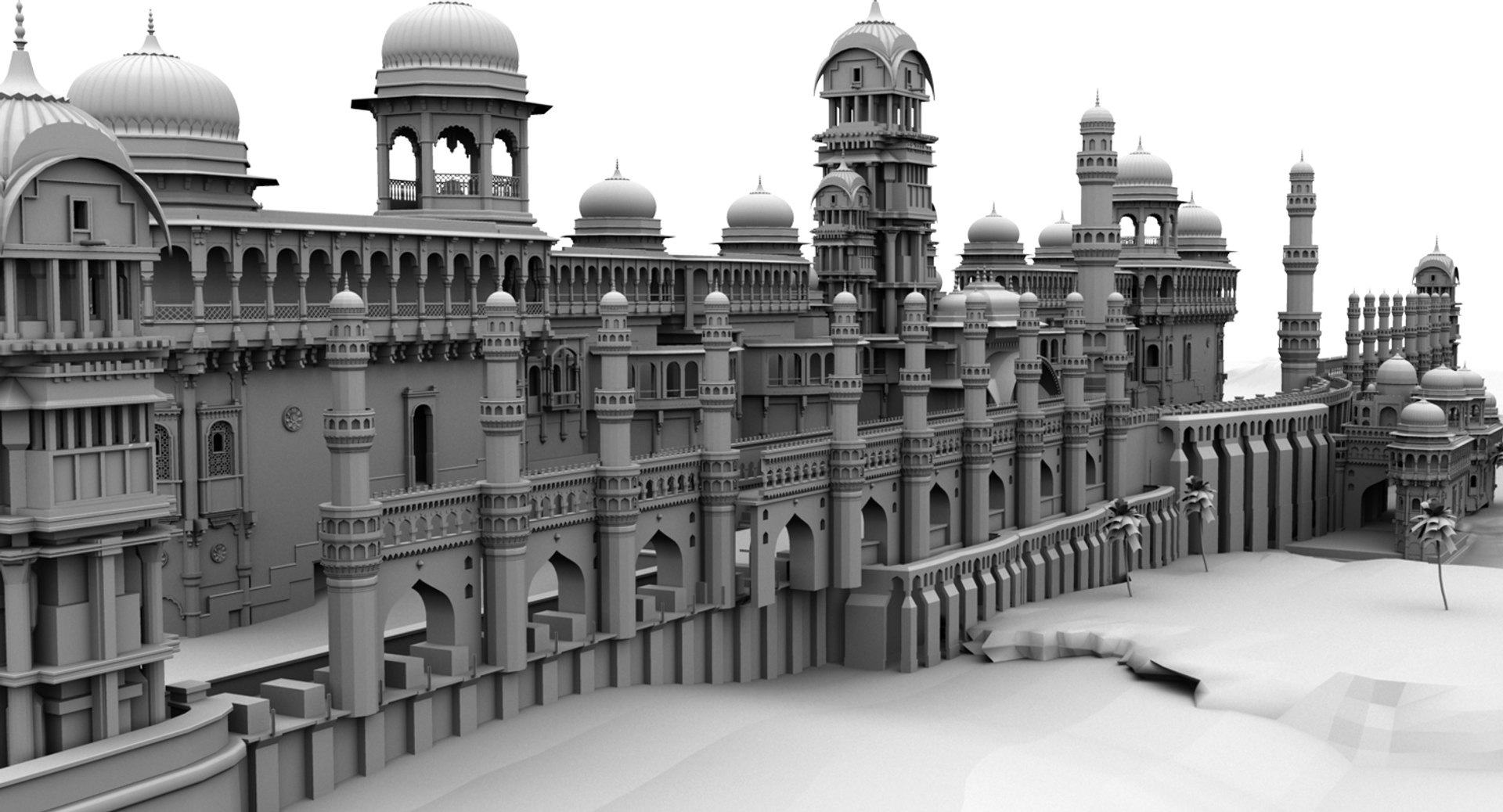 Fort Set Model - TurboSquid 1509879