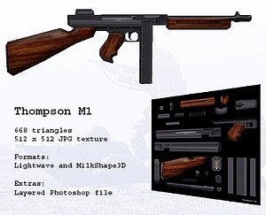 lwo thompson m1 submachine gun