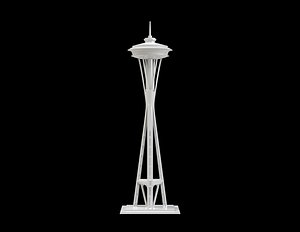 Space Needle to 3D Print - Seattle Skyscraper Restaurant