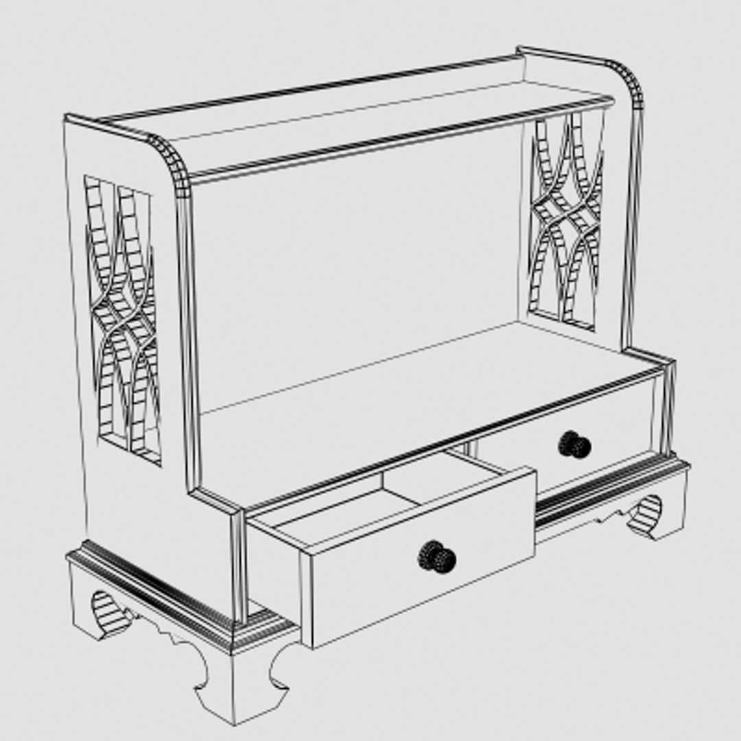 Shoe Rack 3d Model