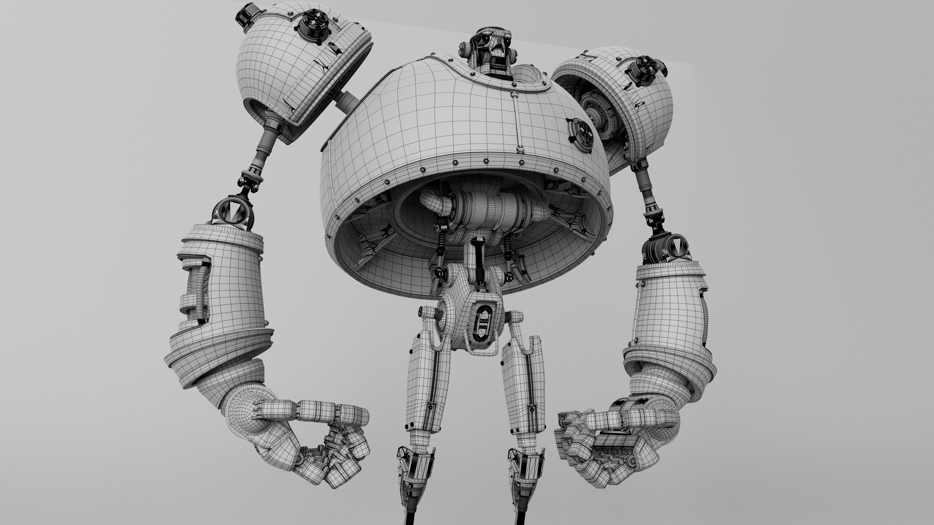 Robot Fighter model - TurboSquid 2172936