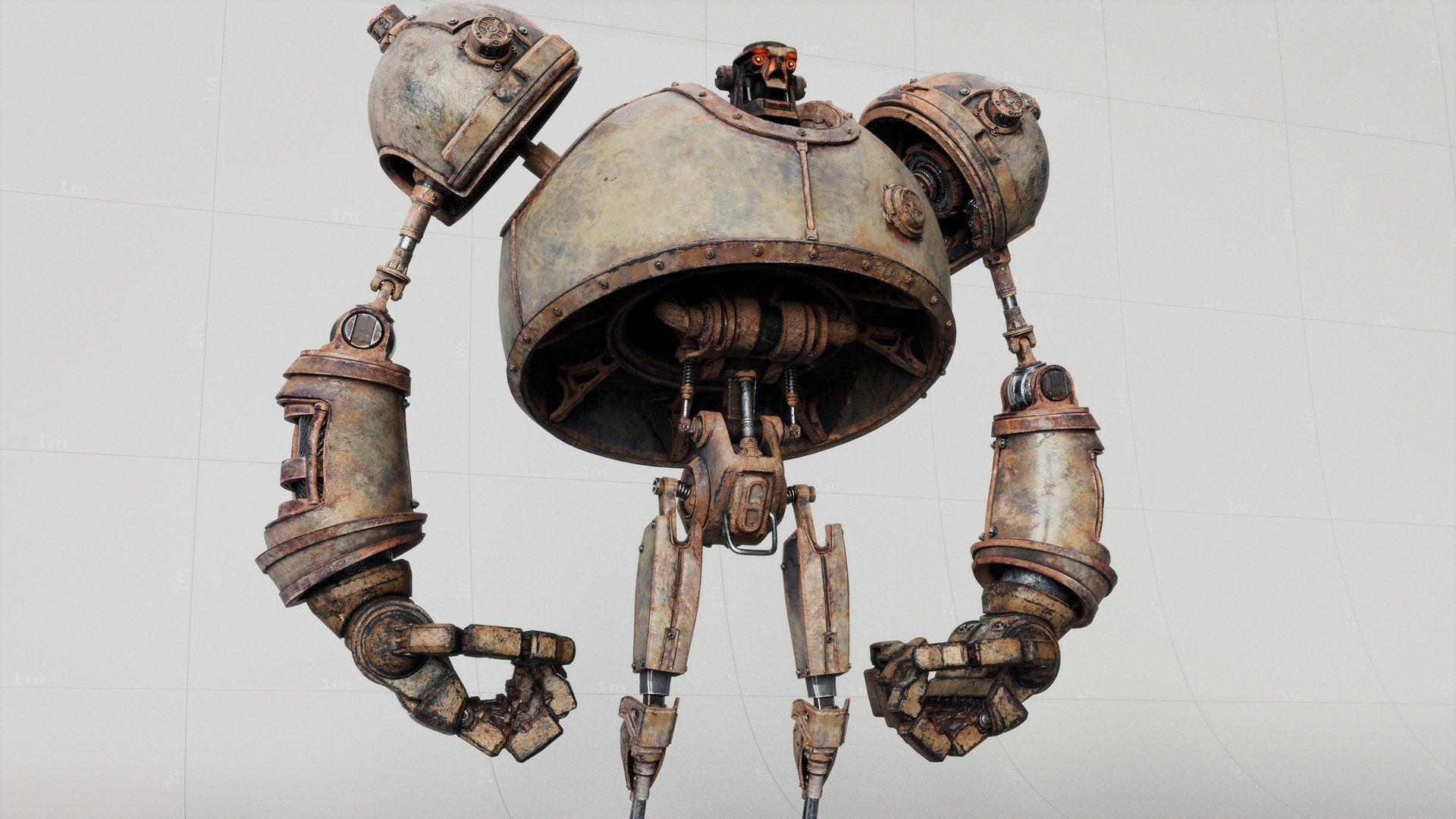 Robot Fighter Model - TurboSquid 2172936