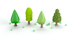 3D cartoon tree toon