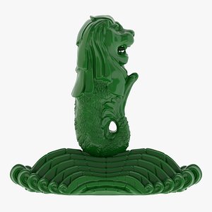 Merlion Statue 3D Print 3D model