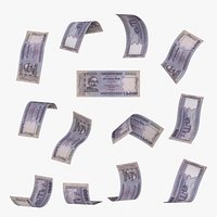 Bangladesh 1000 Taka Falling Notes