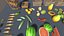 3D-Asset-Paket mit Obst und Gemüse, inklusive Holzkisten und spielfertigen Lebensmittel-Requisiten