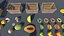 3D-Asset-Paket mit Obst und Gemüse, inklusive Holzkisten und spielfertigen Lebensmittel-Requisiten