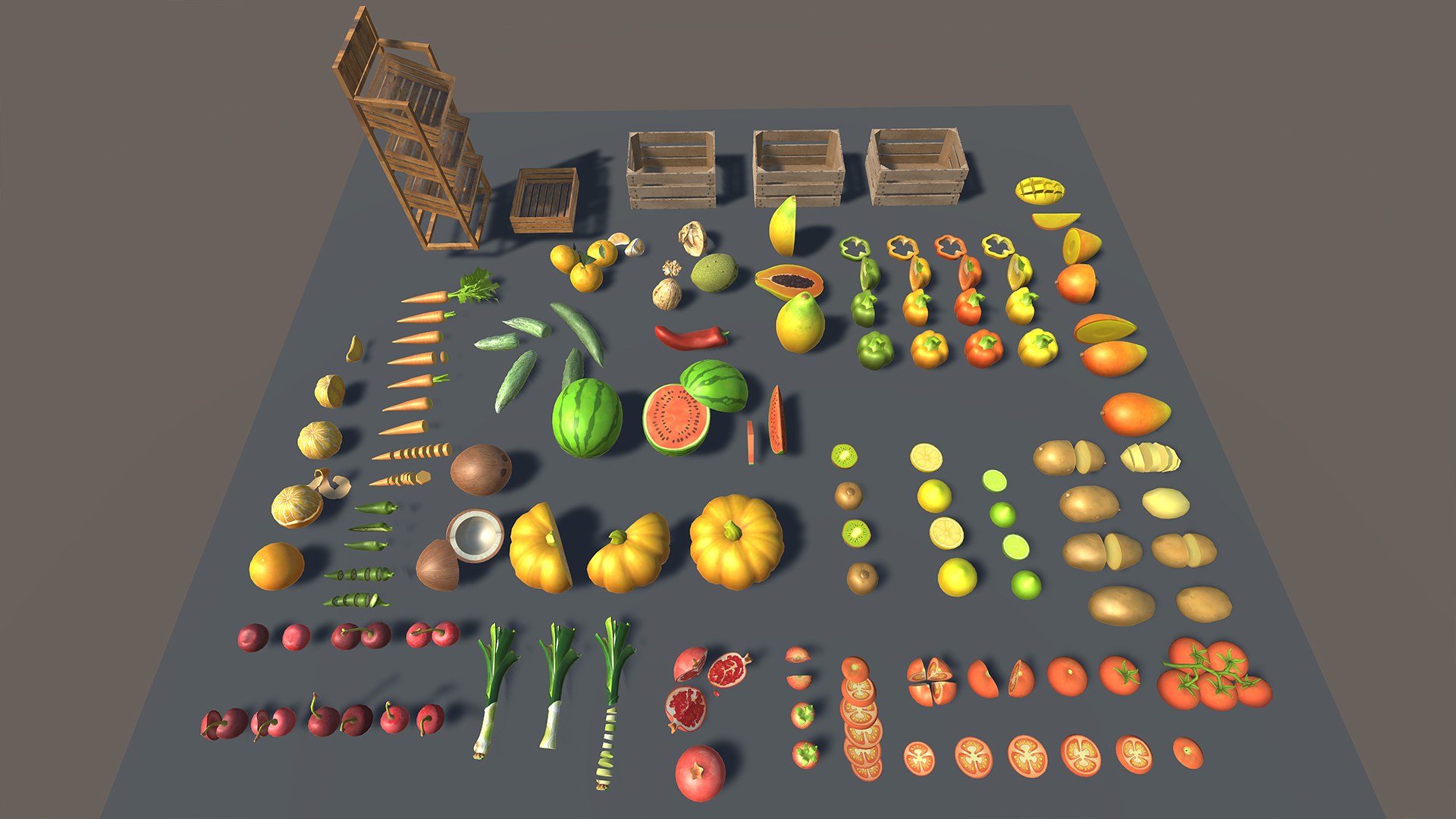 Fruits and Vegetables 3D Asset Pack with Wooden Crates  Game Ready Food Props 3D model https://p.turbosquid.com/ts-thumb/hP/cZOVGb/UX/1/jpg/1788699244/1920x1080/fit_q87/589617dde7136464122001127a045694caaa45b1/1.jpg