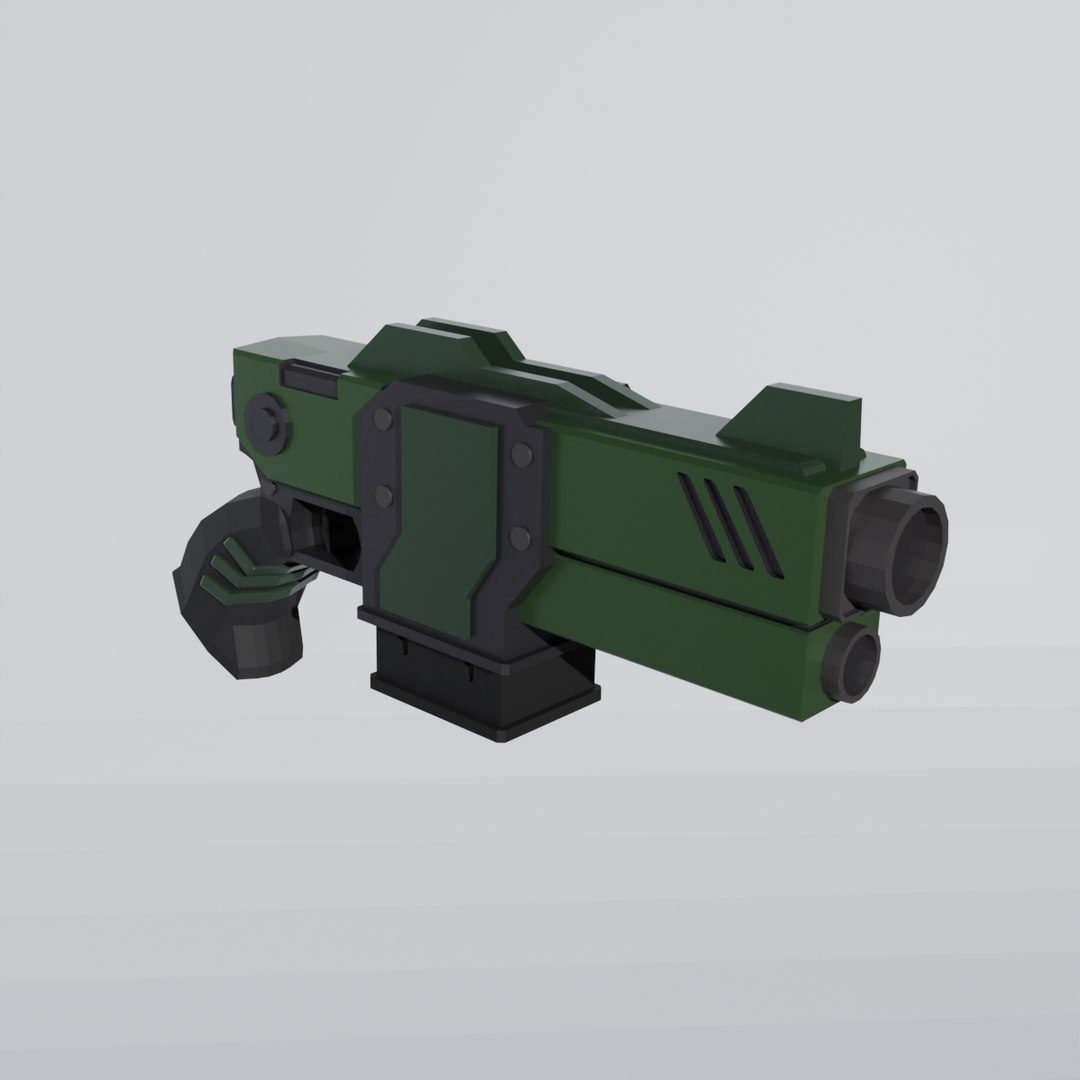 3D Warhammer 40k Autopistol Reaper Model - TurboSquid 2203018