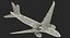 Boeing 777 200LR modelo 3D de Singapore Airlines