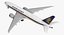 Boeing 777 200LR modelo 3D de Singapore Airlines