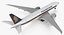 Boeing 777 200LR modelo 3D de Singapore Airlines