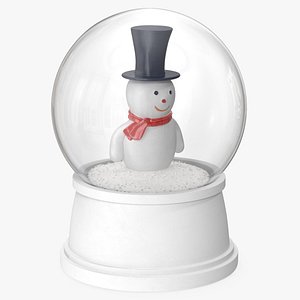 snow globe snowman model