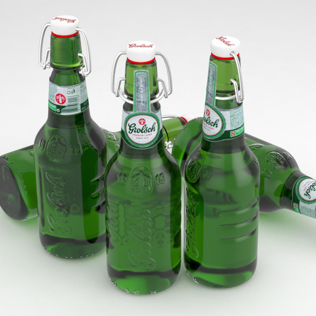 Beer Bottle Grolsch 3d Model