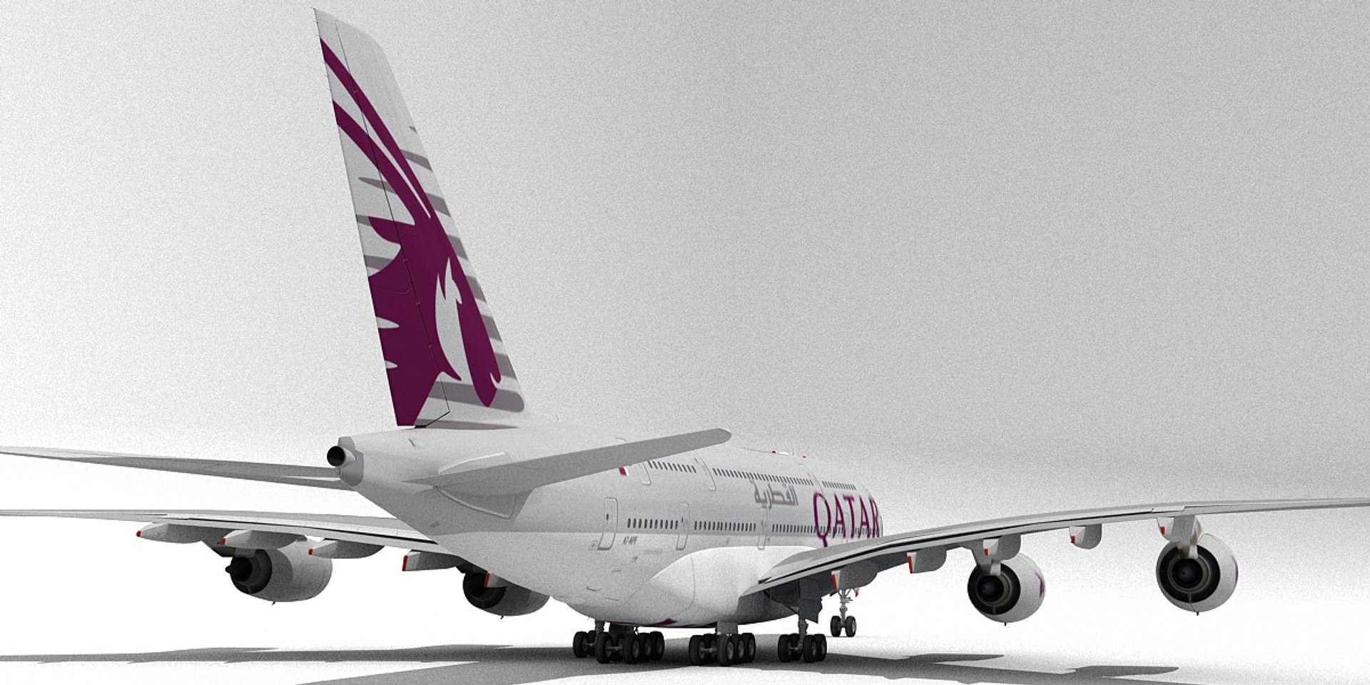 ☆Qatar Airways A380-800　ノーマル塗装 Qatar Airways A380-800 ノーマル塗装 輝く高品質な A380-800