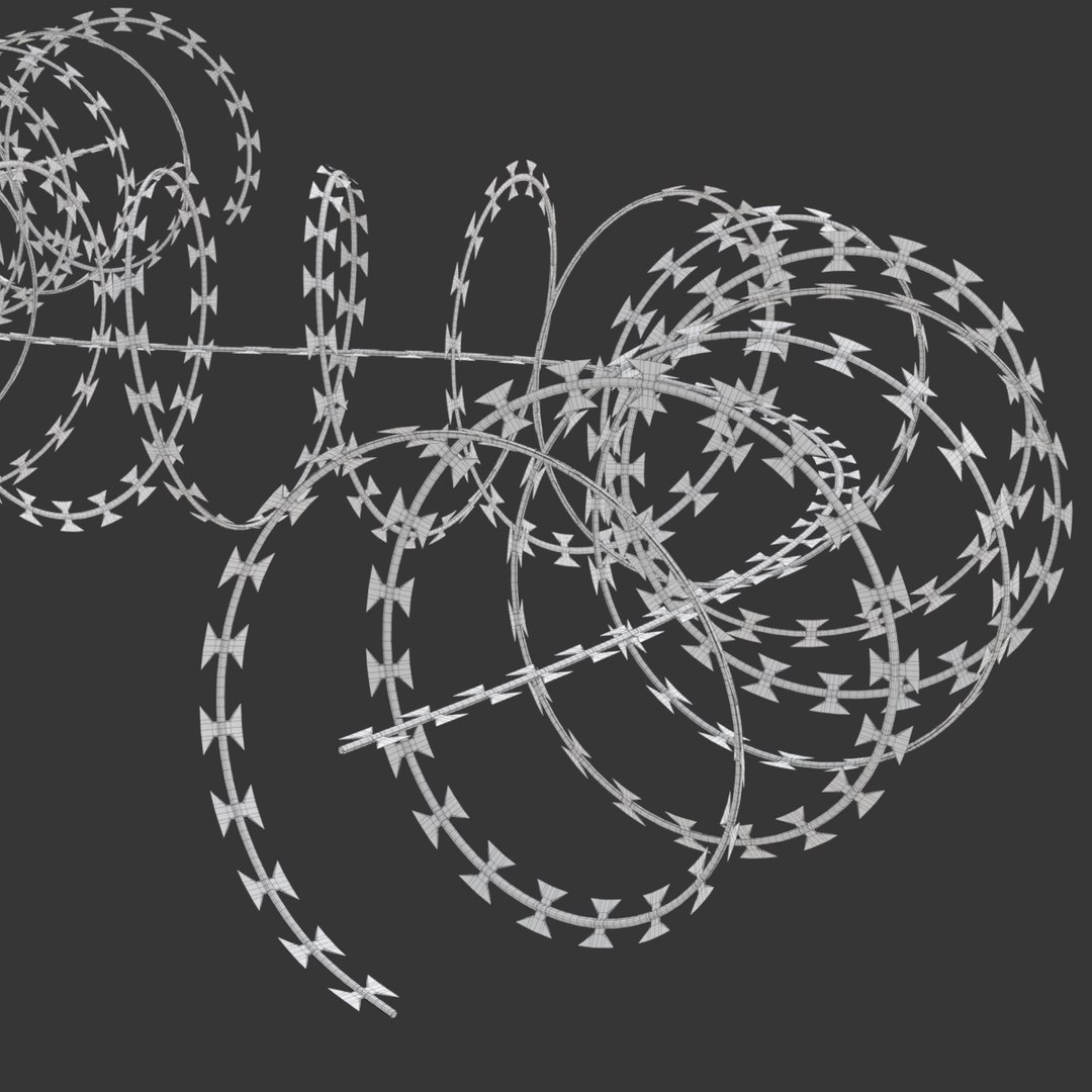 3D Adaptable Razor Wire - TurboSquid 2337116