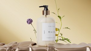 Skincare - Fabric and Flowers blender model