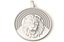 Löwenmedaillon-Anhänger mit Pavé-Diamantbögen 018