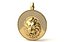 Löwenmedaillon-Anhänger mit Pavé-Diamantbögen 018