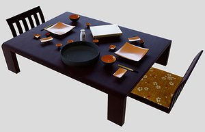 Japanese earthenware diiner-sushi set with glaze/ earthenware dinner set with glaze