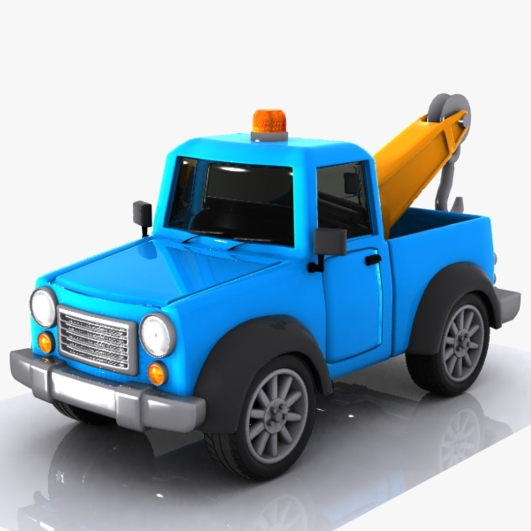 Cartoon Tow Truck 3d Max