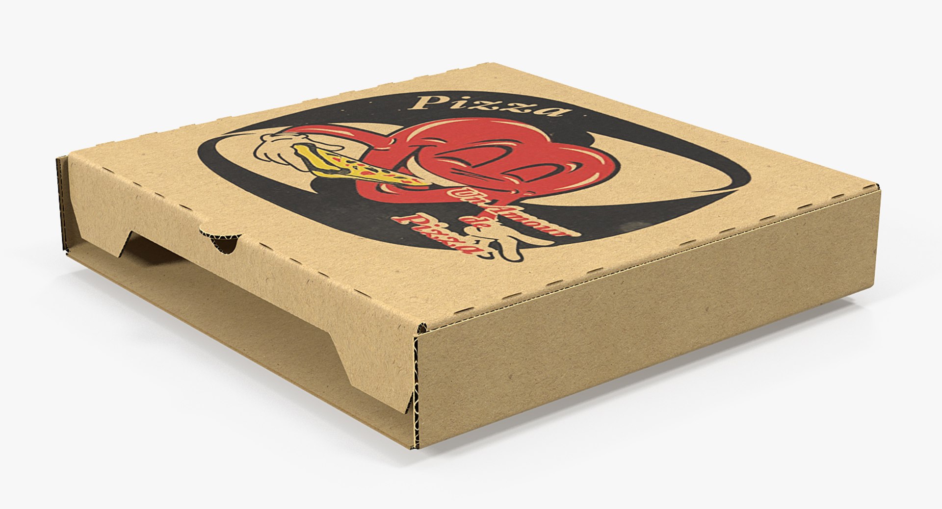 3D Medium Size Pizza Box - TurboSquid 1398840