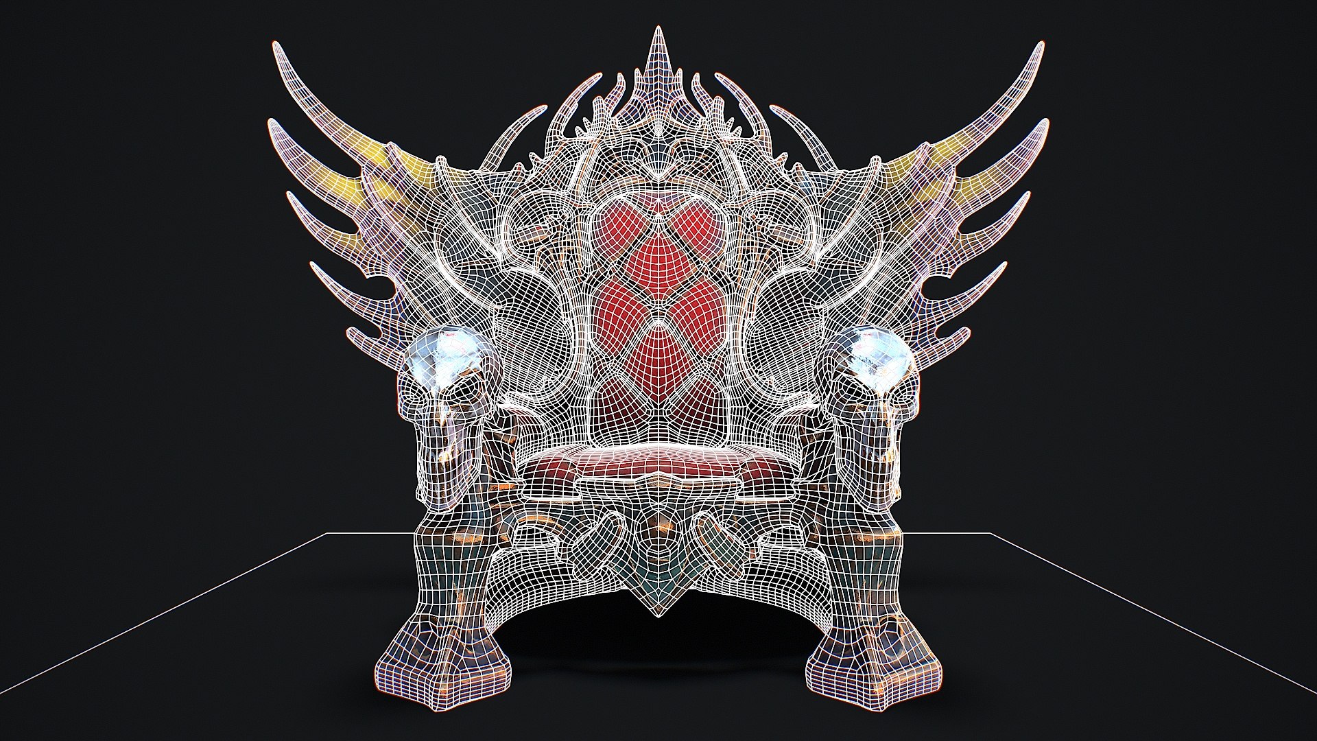 3D Fantasy Throne 7 Game Ready 3d Model Model - TurboSquid 2451512