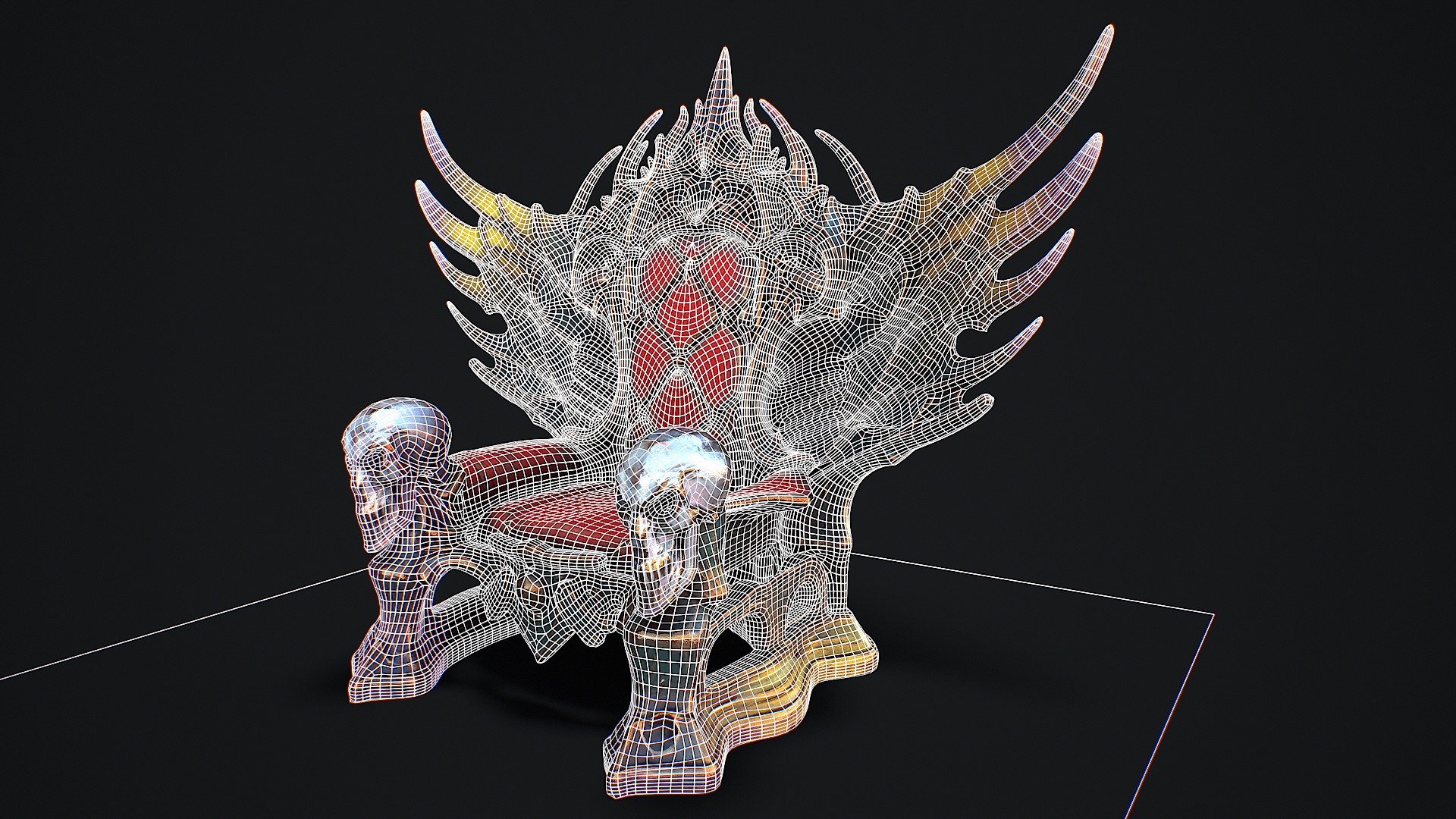 3D Fantasy Throne 7 Game Ready 3d Model Model - TurboSquid 2451512