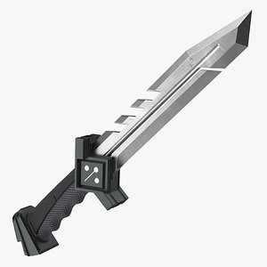 Futuristic Hunter Knife Black
