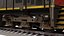 Diesel Locomotive GE ES44AC and Railcar Train Collection
