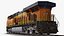 Diesel Locomotive GE ES44AC and Railcar Train Collection