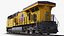 Diesel Locomotive GE ES44AC and Railcar Train Collection