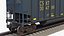 Diesel Locomotive GE ES44AC and Railcar Train Collection