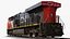 Diesel Locomotive GE ES44AC and Railcar Train Collection