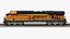 Diesel Locomotive GE ES44AC and Railcar Train Collection