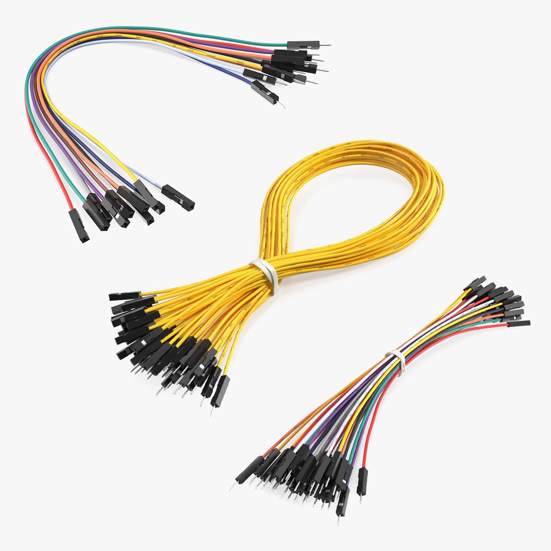 Jumper Wires Collection 3D model preview