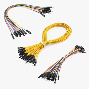 3D Jumper Wires Collection model