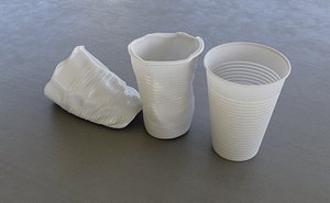 3D model plastic cup