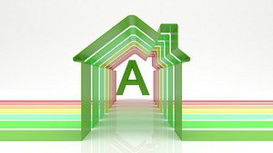 Property Energy Class Diagram - Stylization Energy Certification 3D model