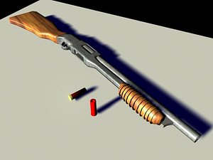 3d model m31 shotgun