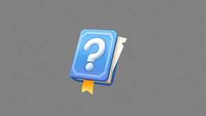 cartoon notepad for unfinished events Low-poly