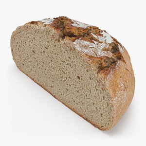 Rye Bread Half 02 3D model