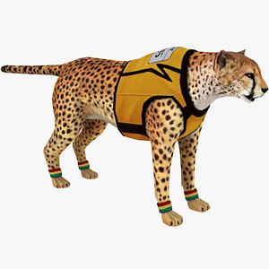 tiger cheetah 3D model