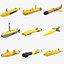 Collection Unmanned Underwater Vehicles 9 in 1