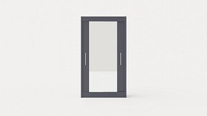 3D Wardrobe PARIS 120 Graphite