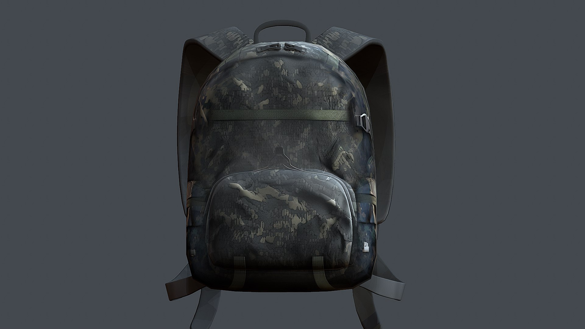 3D Backpack Camping Bag Baggage 3D Model - TurboSquid 2041951
