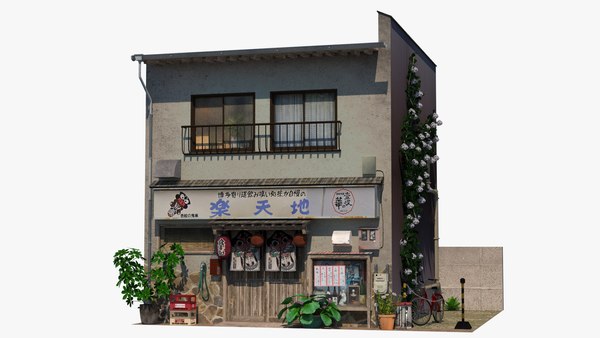 3d Rakuten Chi Restaurant Turbosquid