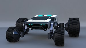 4x4 wheel robot drone model