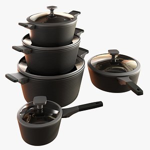 3D Cookware set model